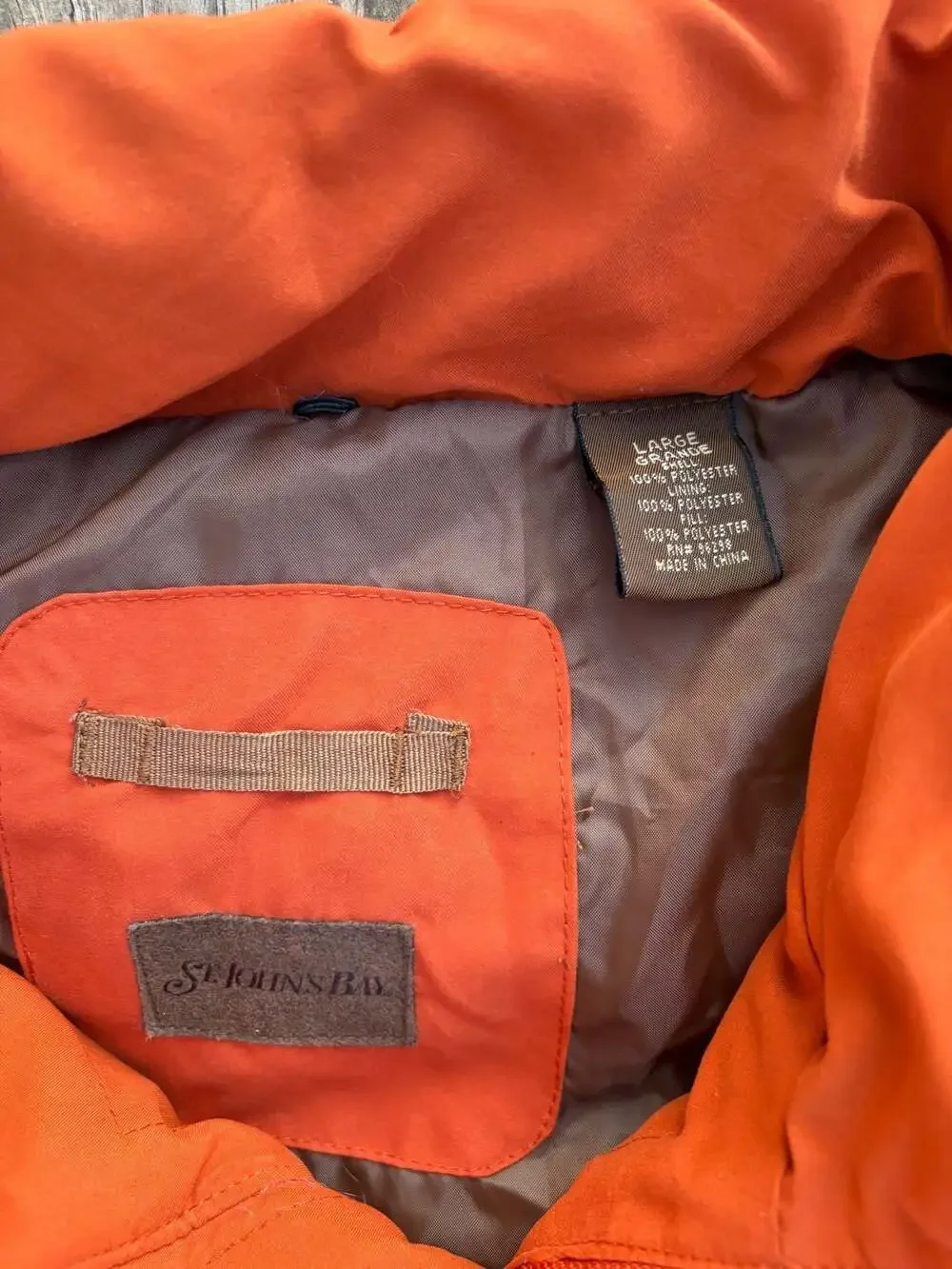St. John's Bay Men's Orange Puffer Vest
